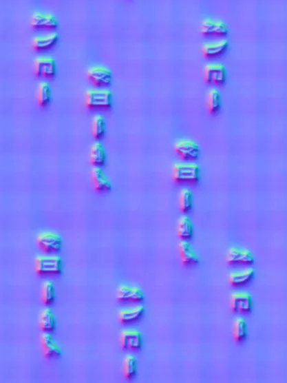 Normal Map for Egyptian Fabric Purple