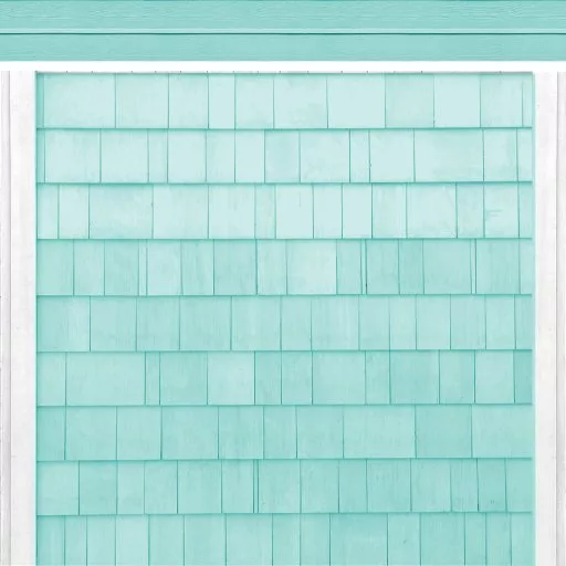 Teal Shingled Siding With Teal Upper main texture preview