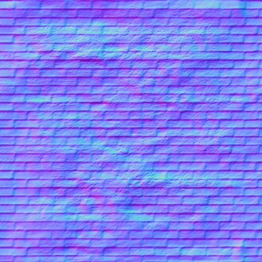 Normal Map for Grunge Bricks