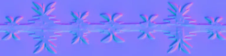 Normal Map for Barbed Steel