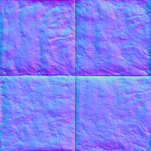 Normal Map for Texture Tile Purple Blue By Linda Kellie