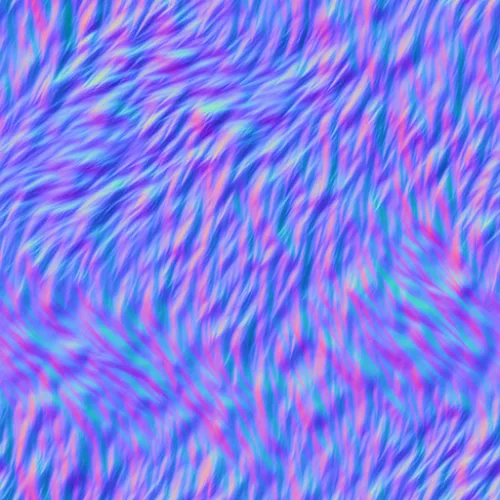 Normal Map for Fur Blue By Patrick Hoesly