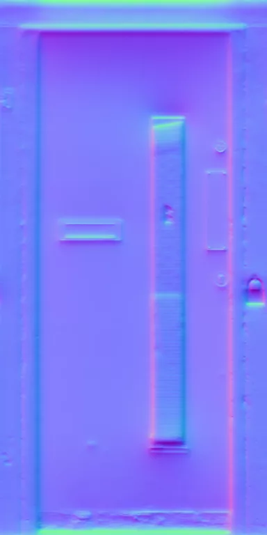 Normal Map for Door Steel Secure