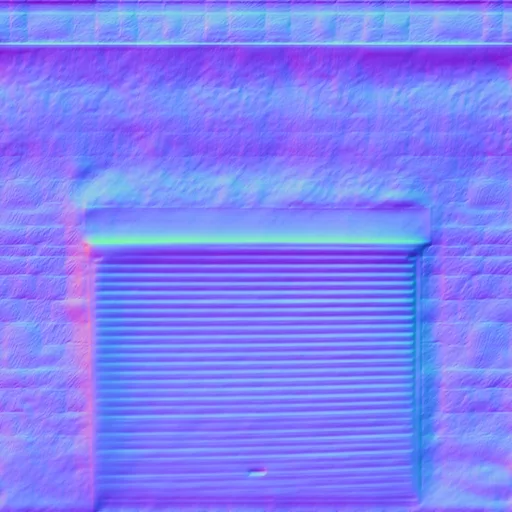 Normal Map for Dirty4 Wall Garage Door