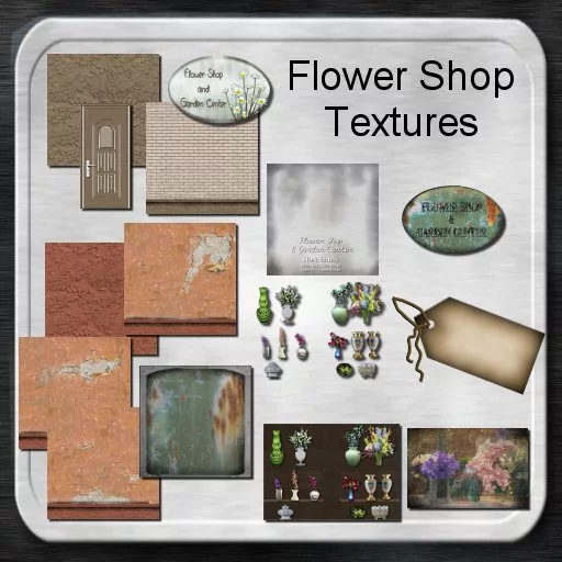 Sign Flower Shop Textures main texture preview