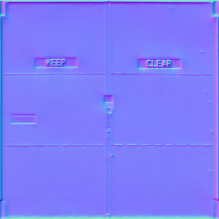 Normal Map for Doors Green Garage
