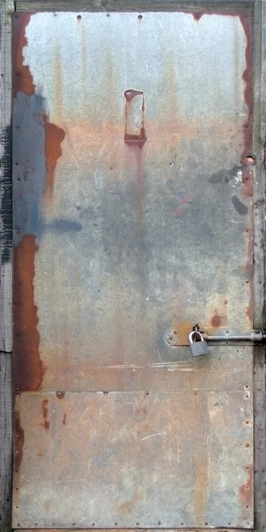 Door Wood Steel Plate Rusted main texture preview