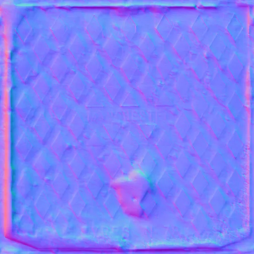 Normal Map for Sewercover2