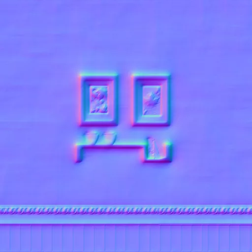 Normal Map for Autumn House Wallpaper 3 With Shelf