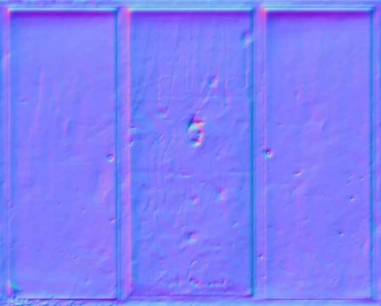 Normal Map for Doors Wood Double