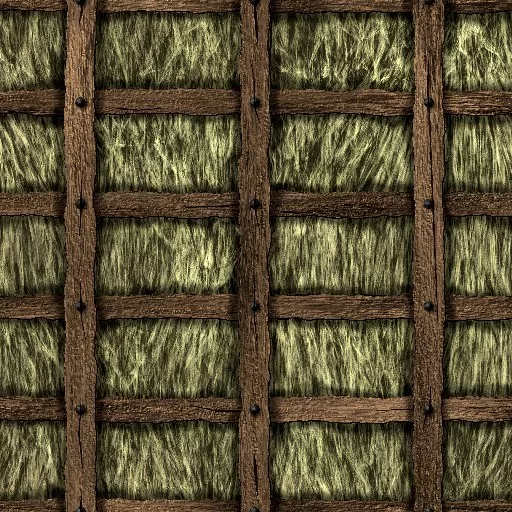 Seamless Straw Roof Interior main texture preview