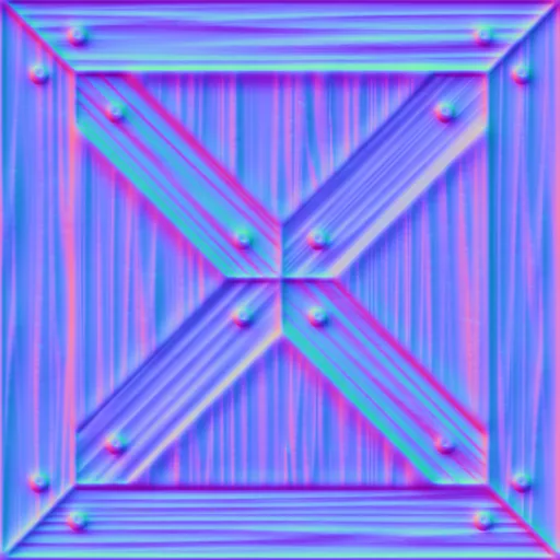 Normal Map for Box Zebrawood