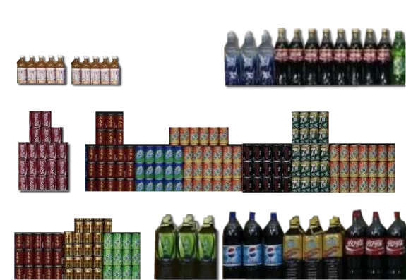 Supermarket Shelf Sodas Background main texture preview