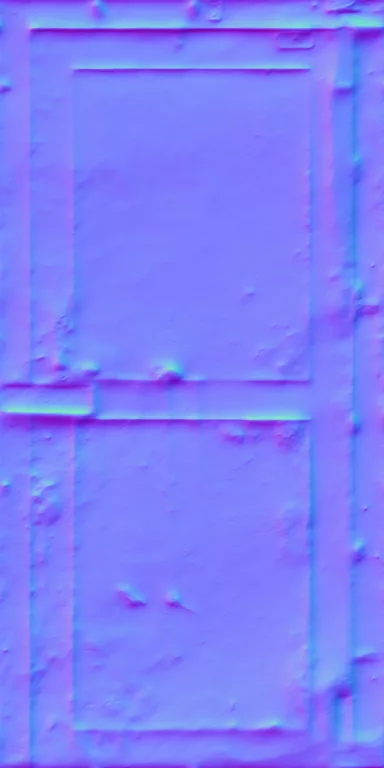 Normal Map for Door Steel Secure Blue