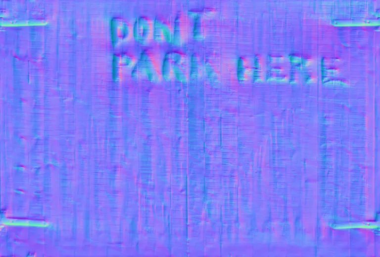 Normal Map for Fence Wood Dontparkhere Mossy