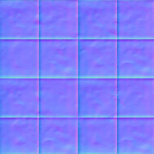 Normal Map for Brown Cement Dirty Tiles