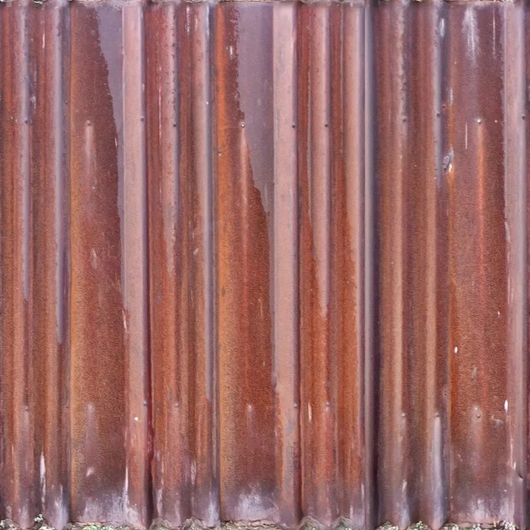 Fence Steel Corrigated Rusted main texture preview