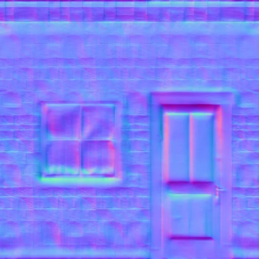 Dirty3 Wall With Door And Window main texture preview