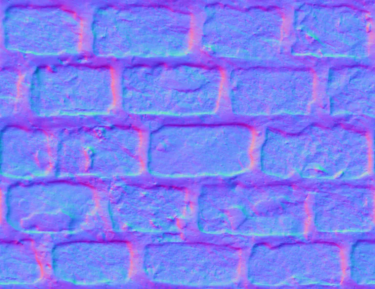 Normal Map for Ground Cobblestone2