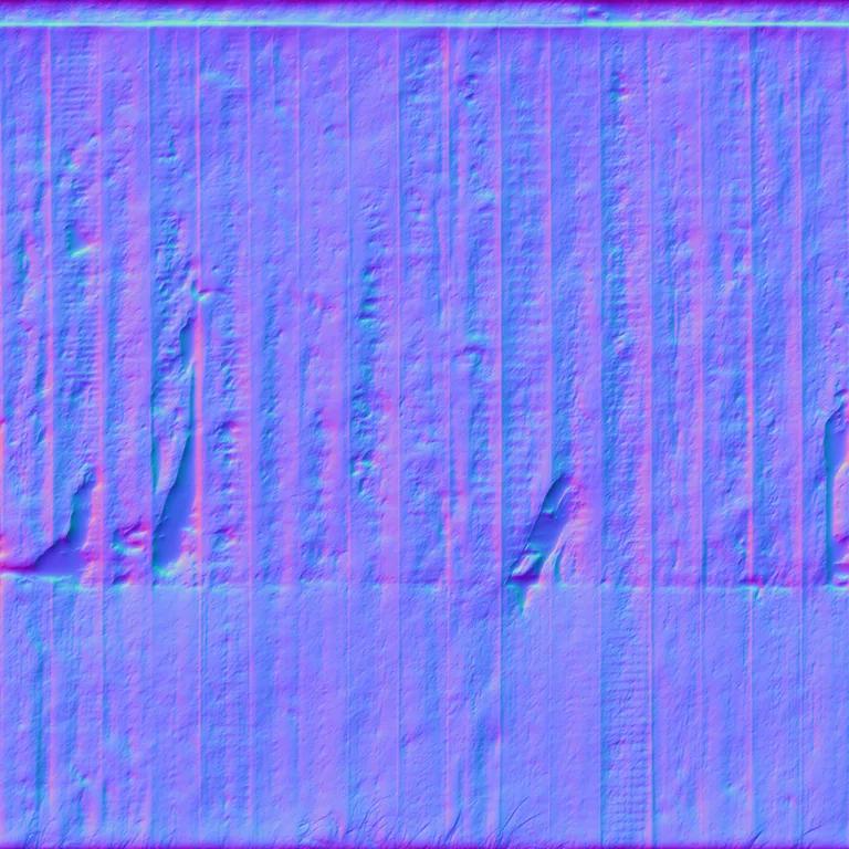 Normal Map for Fence Wood Poster Remains