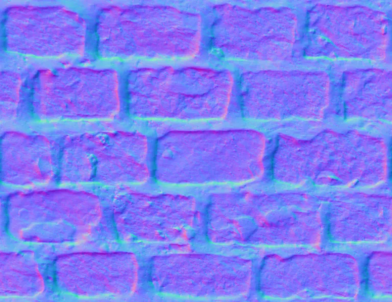 Normal Map for Ground Cobblestone2