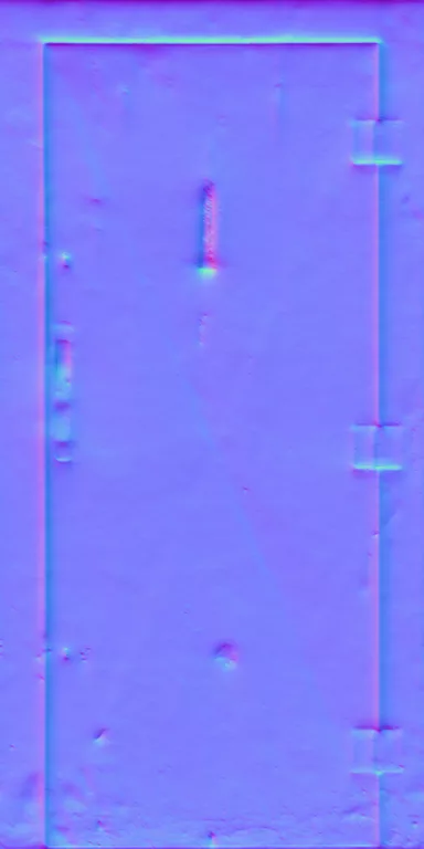 Normal Map for Door Steel Black Secure