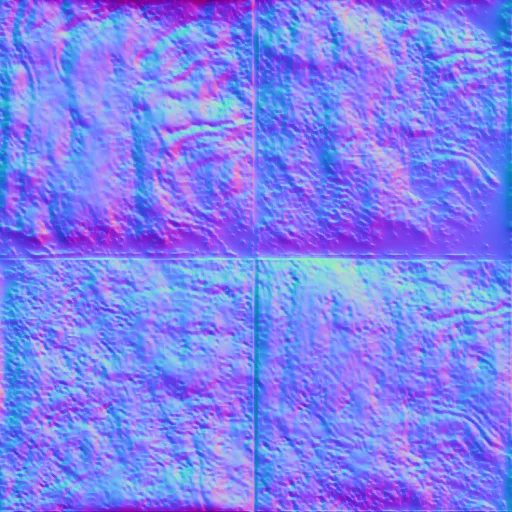 Normal Map for Texture Tile Rustic Black By Linda Kellie