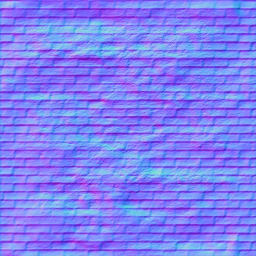 Normal Map for Grunge Bricks Dark