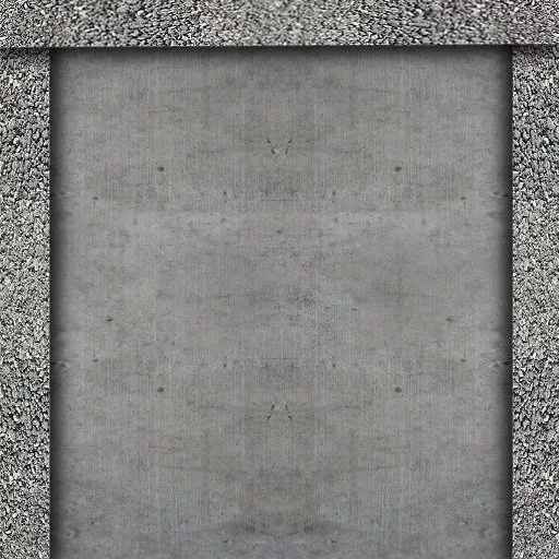 Zadaroo Cement Rocks Edge End main texture preview