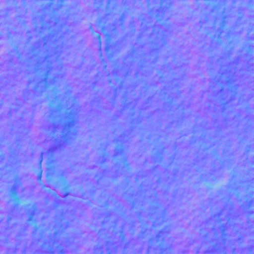 Normal Map for Cement Dark Cracks