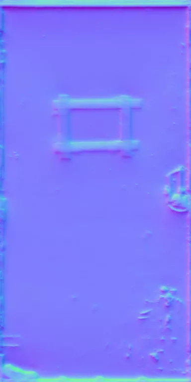 Normal Map for Door Steel Red