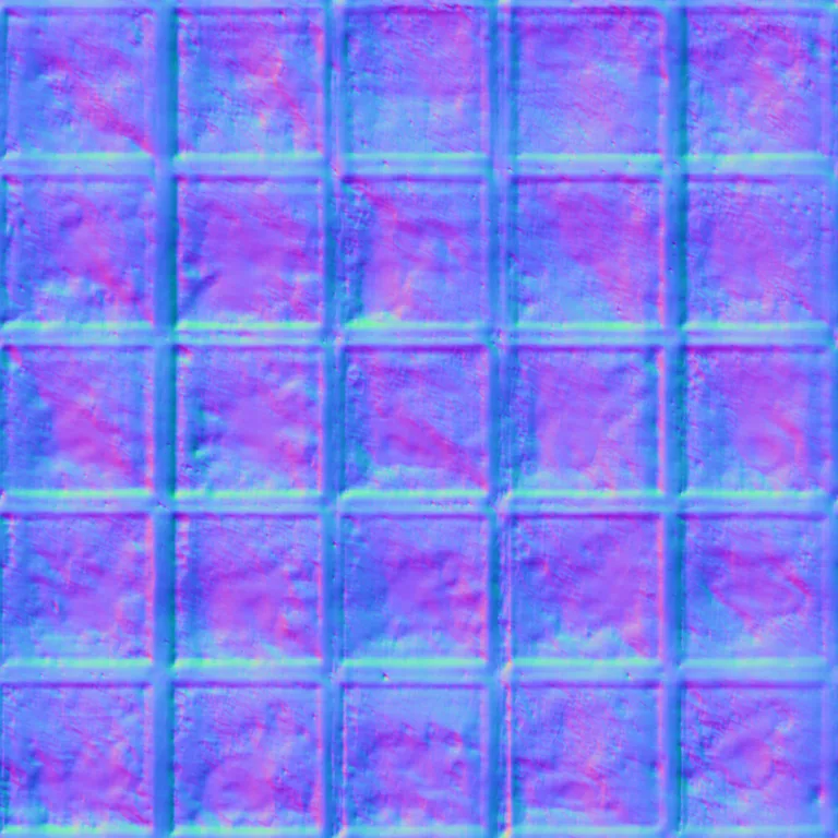 Normal Map for Cc0 Crusty Tile Diffuse
