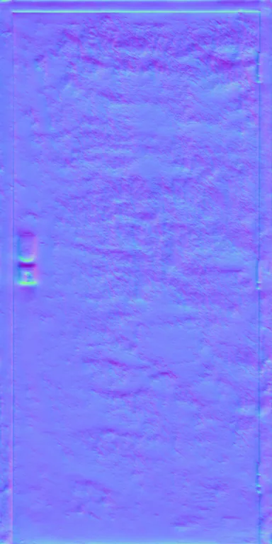 Normal Map for Door Wood Green Worn Paint