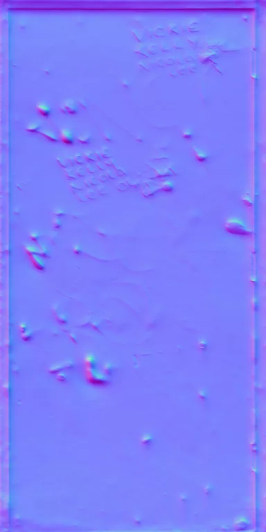 Normal Map for Door Wood Blue6