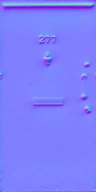Normal Map for Door Front White