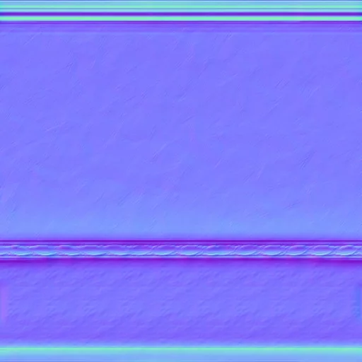 Normal Map for Wall Blue Chair Rail Complete
