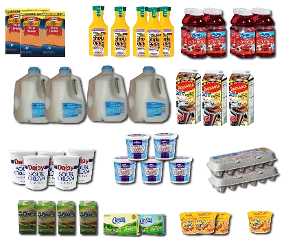 Supermarket Shelf Refridgerated Foods Background main texture preview