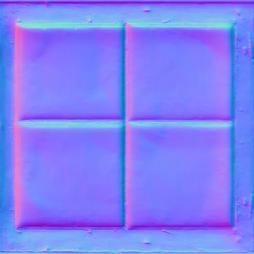 Normal Map for Dirty Paint Chipped Window