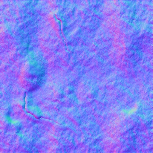 Normal Map for Cement Brown Cracks