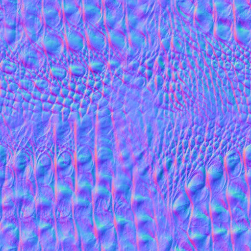 Normal Map for Gator Colorful