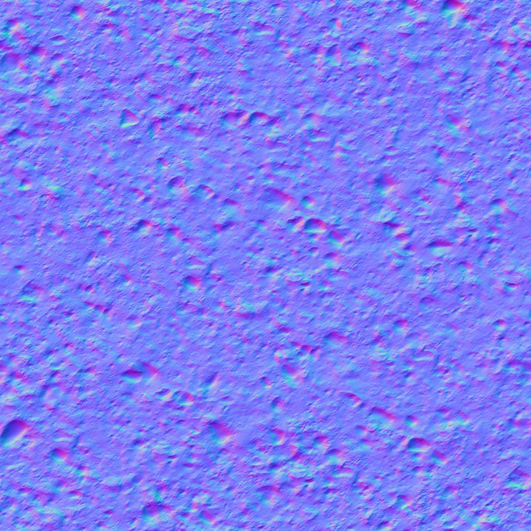 Normal Map for Ground Grit Pebbles Damp