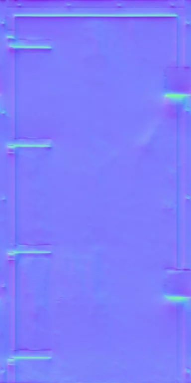 Normal Map for Door Steel Secure Gray