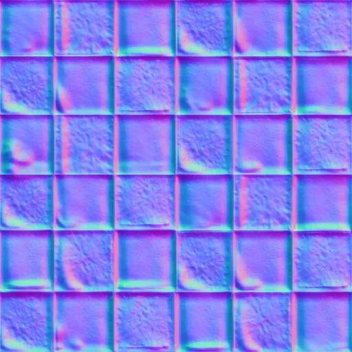 Normal Map for Zadaroo Tile Blue