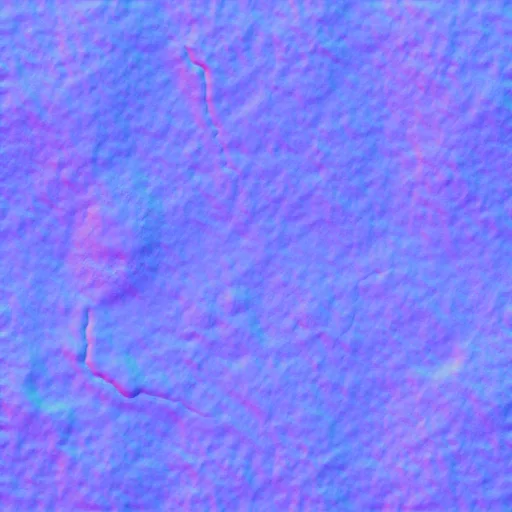 Normal Map for Cement Dark Cracks