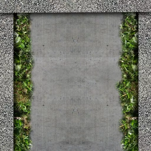 Zadaroo Cement Rocks Grass Edge End main texture preview