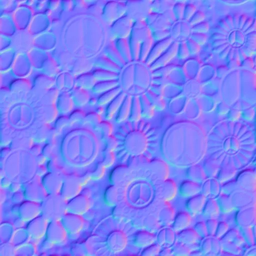 Normal Map for Belbrook Top Fabric Groovy