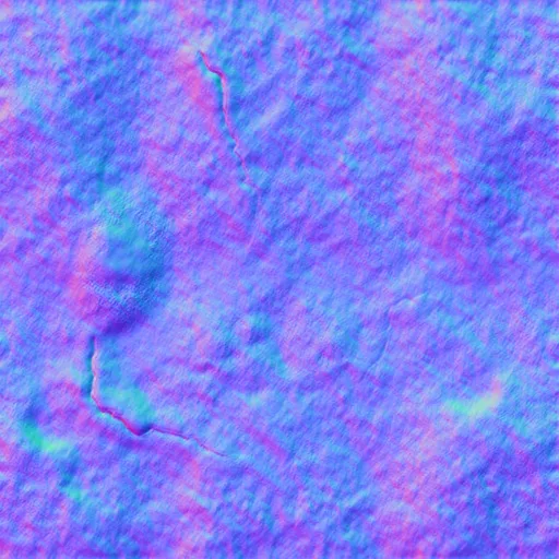 Normal Map for Cement Dark Cracks