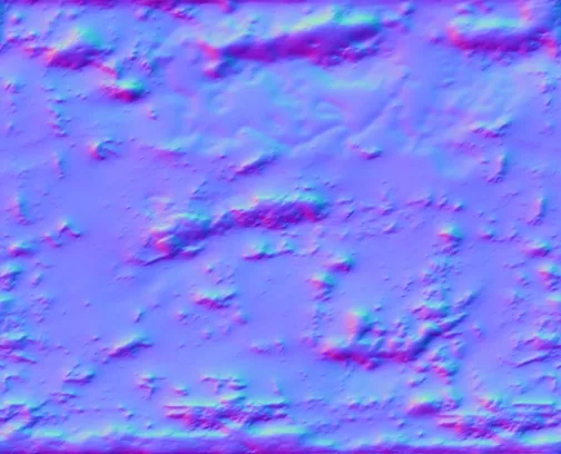 Normal Map for Dirty Rusted Metal Stall Wall3