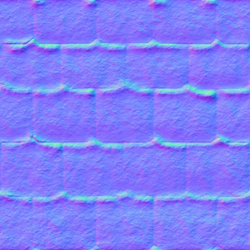 Normal Map for Very Light Blue Roof