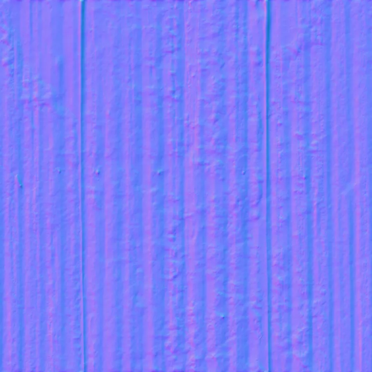 Normal Map for Metal Corrugated10